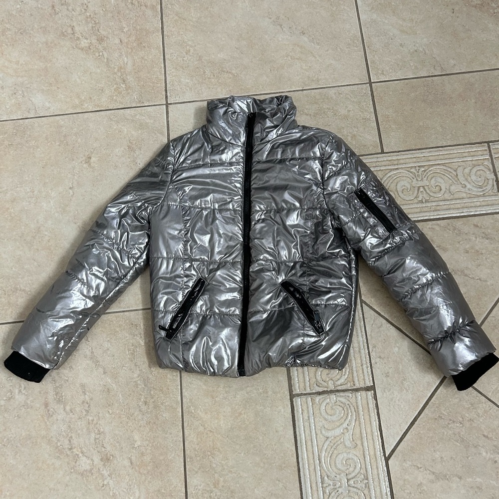 Urban Republic Metallic Silver kids Puffer Jacket
